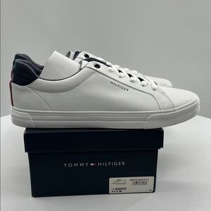 Tommy Hilfiger White and Black Sneakers